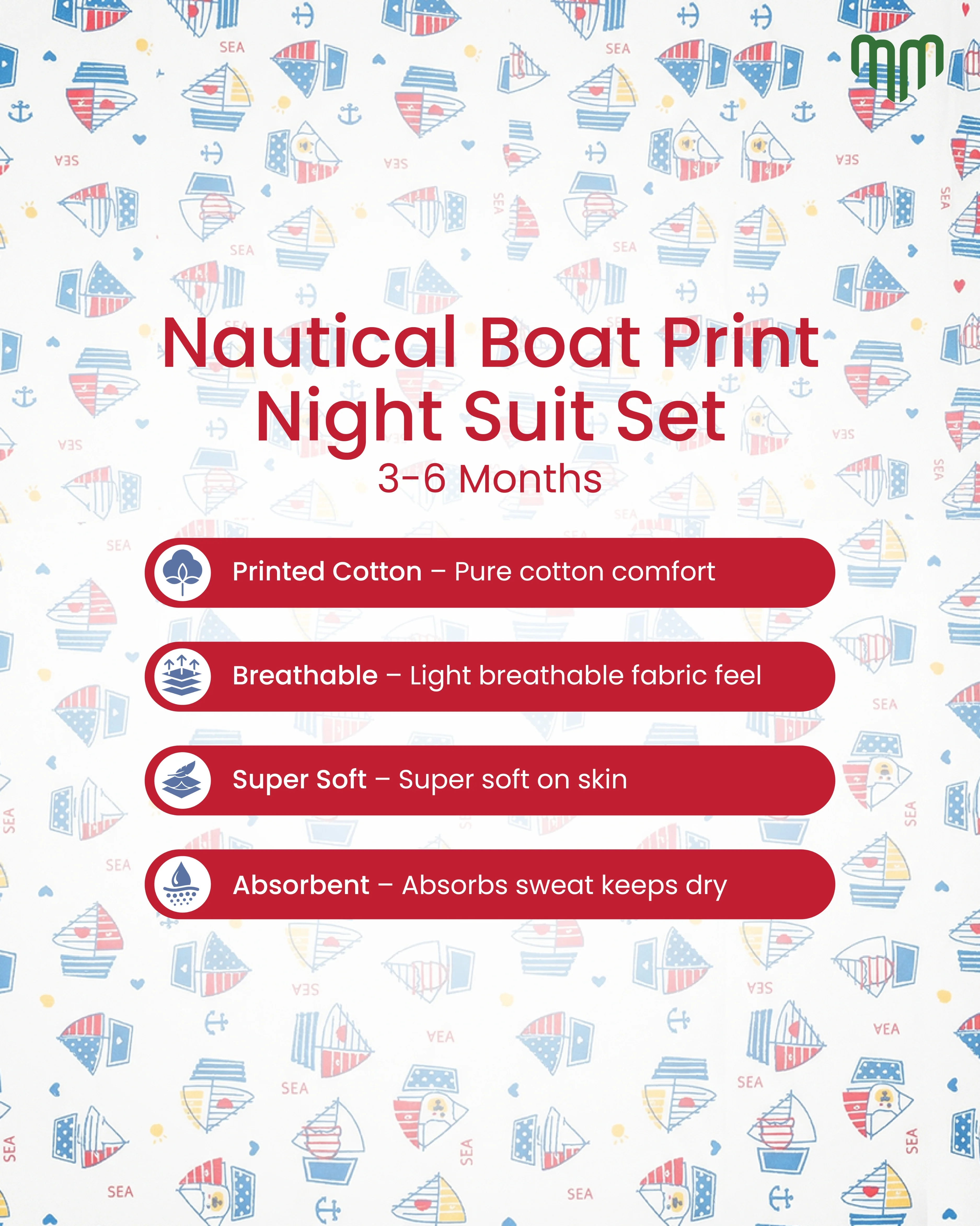 Little Boat Night Sleep Suit - Image 7